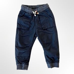 CAT & JACK | COZY-LINED PULL-ON JOGGERS | NAVY BLUE | TODDLER BOY | SIZE 18M